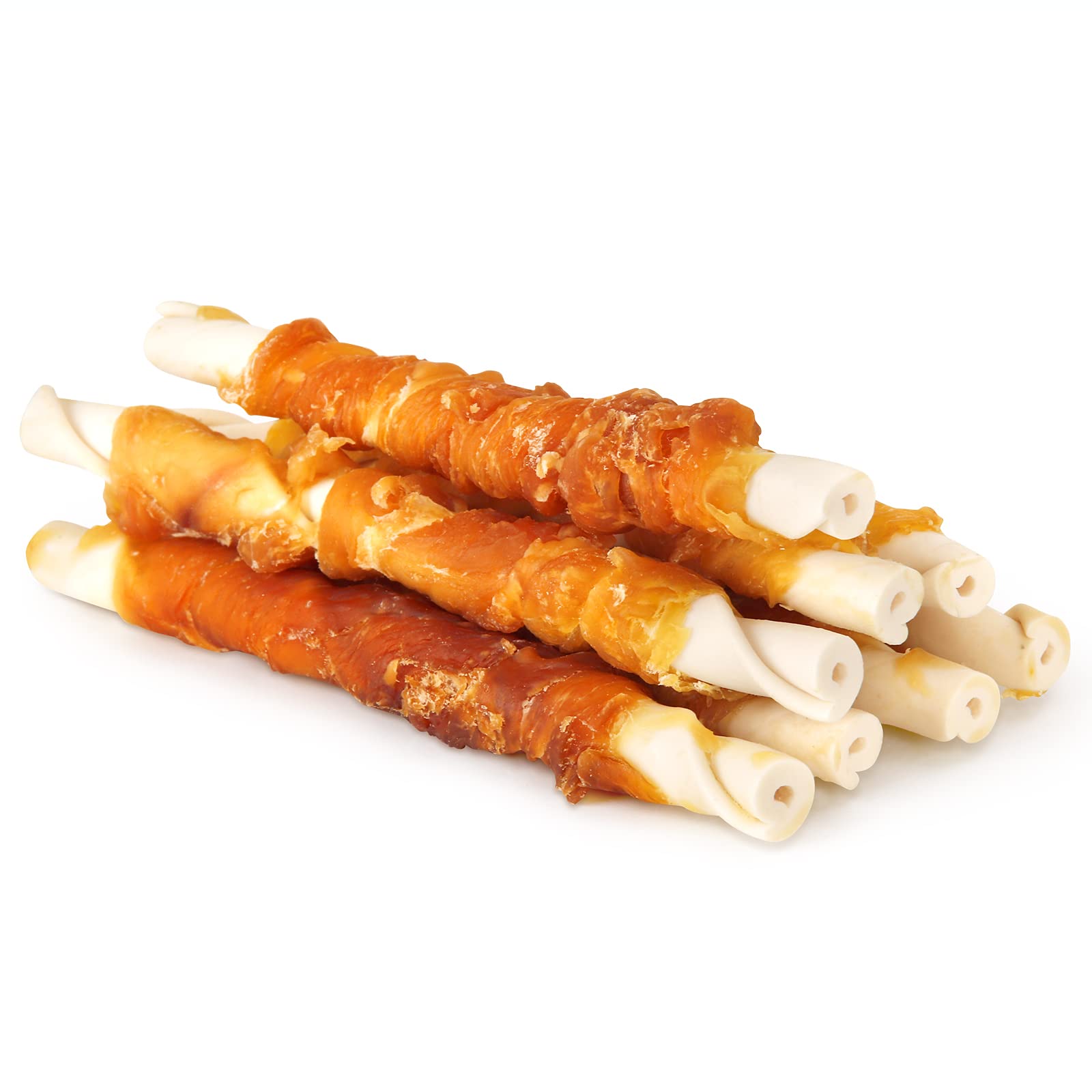 HealthyBones Natural Chicken Breast Wrapped Dog Treats for Carolina Dogs & Medium Hound Breeds - 36 Count, High-Protein Training Snacks for Active Dogs