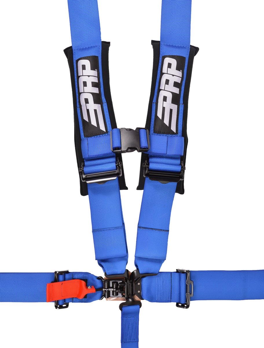 PRP SB5.3B 5-Point Racing Harness with 3-Inch Wide Blue Safety Belts - Ideal for Off-Road Vehicles, Rally Cars & Motorsports Safety Gear