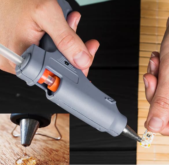 Qwid 20W Hot Melt Glue Gun with On/Off Switch - Fast Heating Craft Glue Gun for DIY Projects, Home Repairs, Scrapbooking & Arts & Crafts (Pack of 1)