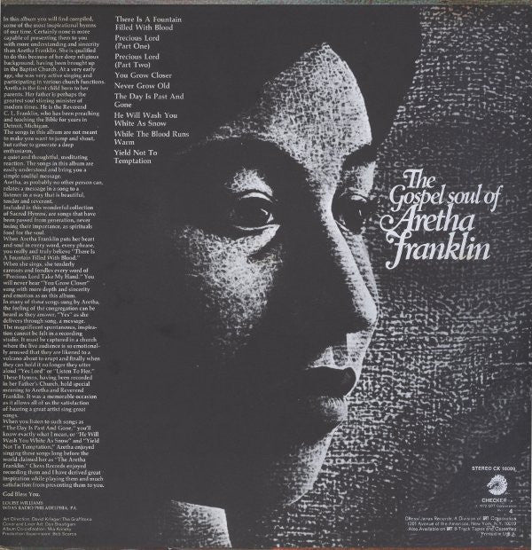 Aretha Franklin - Songs of Faith LP Vinyl Record Album (Reissue, VG Condition) - Perfect for Gospel Music Collectors & Vintage Vinyl Enthusiasts