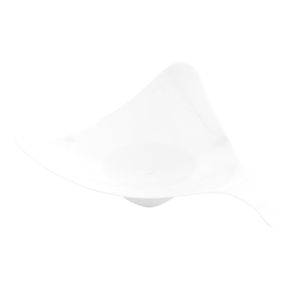 100-Pack White Triangle Plastic Shooting Star Appetizer Plates & 100-Pack Silver Mini Plastic Forks - Perfect for Parties, Weddings, Baby Showers & Cocktail Events