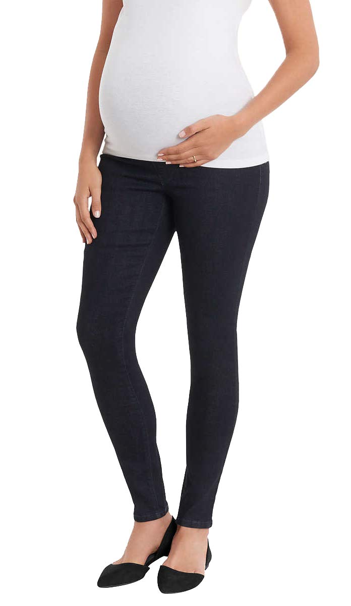 Vintage American Blues Women's Maternity Jeans - High Waist Stretch Denim Pants for Pregnancy (Pinewood, Medium) | Comfortable for Work, Travel & Everyday Wear