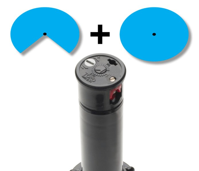 Toro Mini8 4-Port 17-30 ft Radius Adjustable Pop-Up Sprinkler - Perfect for Small to Medium Lawns & Garden Irrigation