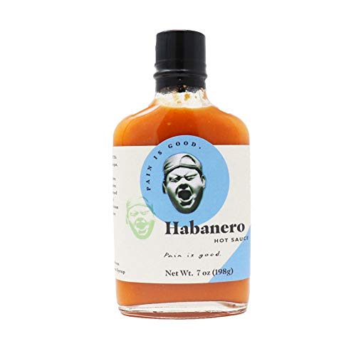 Pain Is Good Habanero Hot Pepper Sauce - 7 oz (2-Pack) | Spicy Condiment for Tacos, Wings & BBQ | Bold Flavor Heat