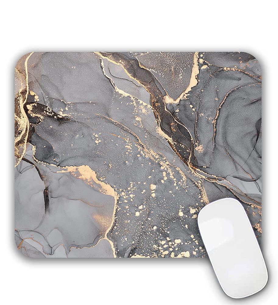 Premium Non-Slip Gaming Mouse Pad with Marble Design - 9.5