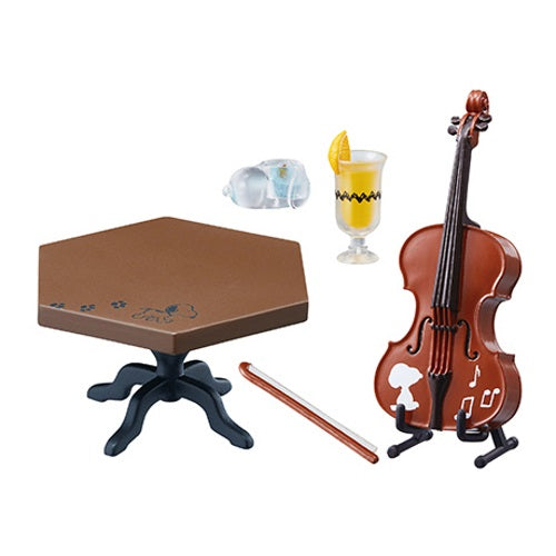 Snoopy & Peanuts Jazz Cafe Miniature Dollhouse Furniture Set - Perfect for Dollhouse Decor, Collectibles, and DIY Miniature Scenes