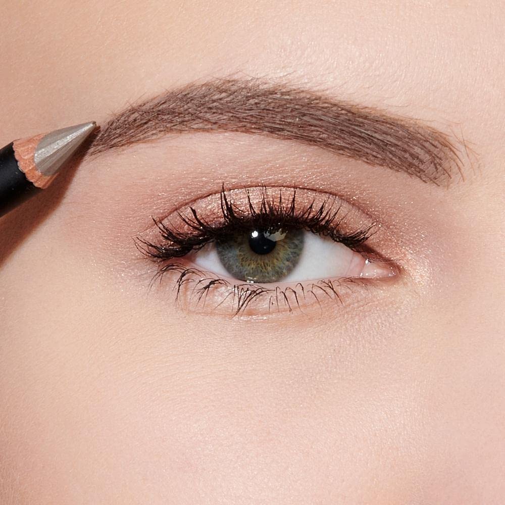 Romanovamakeup Ultra Fine Eyebrow Pencil in Ash Brown - Smudge Proof, Long Lasting, Dual-Ended with Spoolie Brush for Natural Brow Definition | Perfect for Light to Dark Brown Hair | Everyday Makeup & Professional Looks