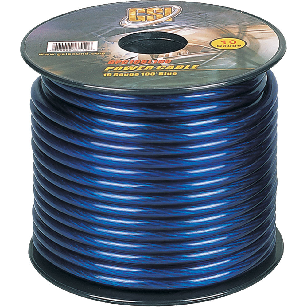 10 Gauge Power Cable 100 Feet Blue - Heavy Duty Extension Cord for RV, Generator, and Outdoor Use