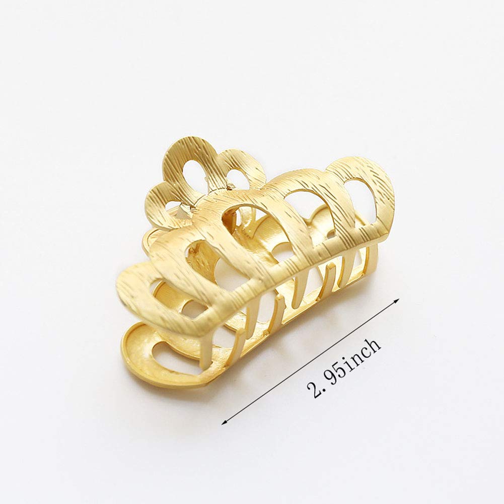 Gold Hair Claw Clip for Women - Alloy Hair Clamp Accessories for Party & Wedding