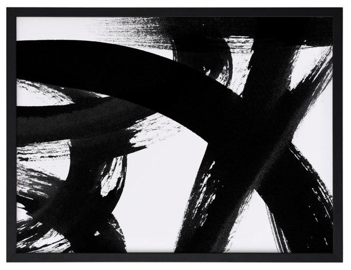 Changing Lanes Smudge Framed Art Print - Modern Abstract Wall Decor for Living Room, Bedroom & Office - Perfect Home Decor Gift