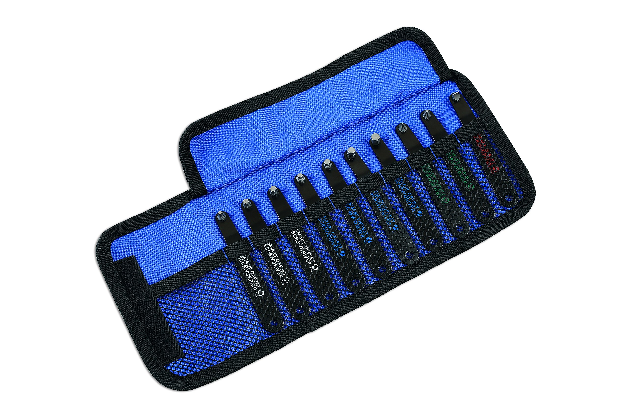 Laser 6709 Low Profile Offset Tool Kit - 10 Piece Silver Wrench Set for Tight Spaces | Automotive Repair & DIY Projects