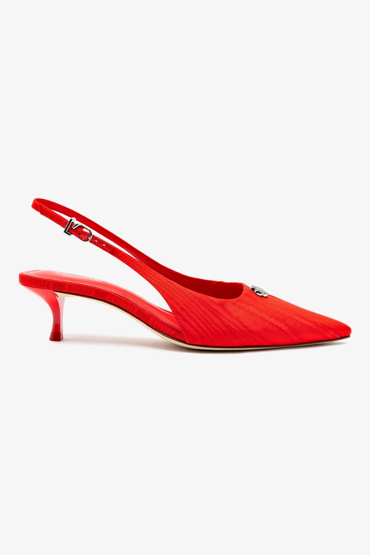 Maxine Women's Red Fabric Pump Shoes - Elegant High Heels for Office, Party & Special Occasions