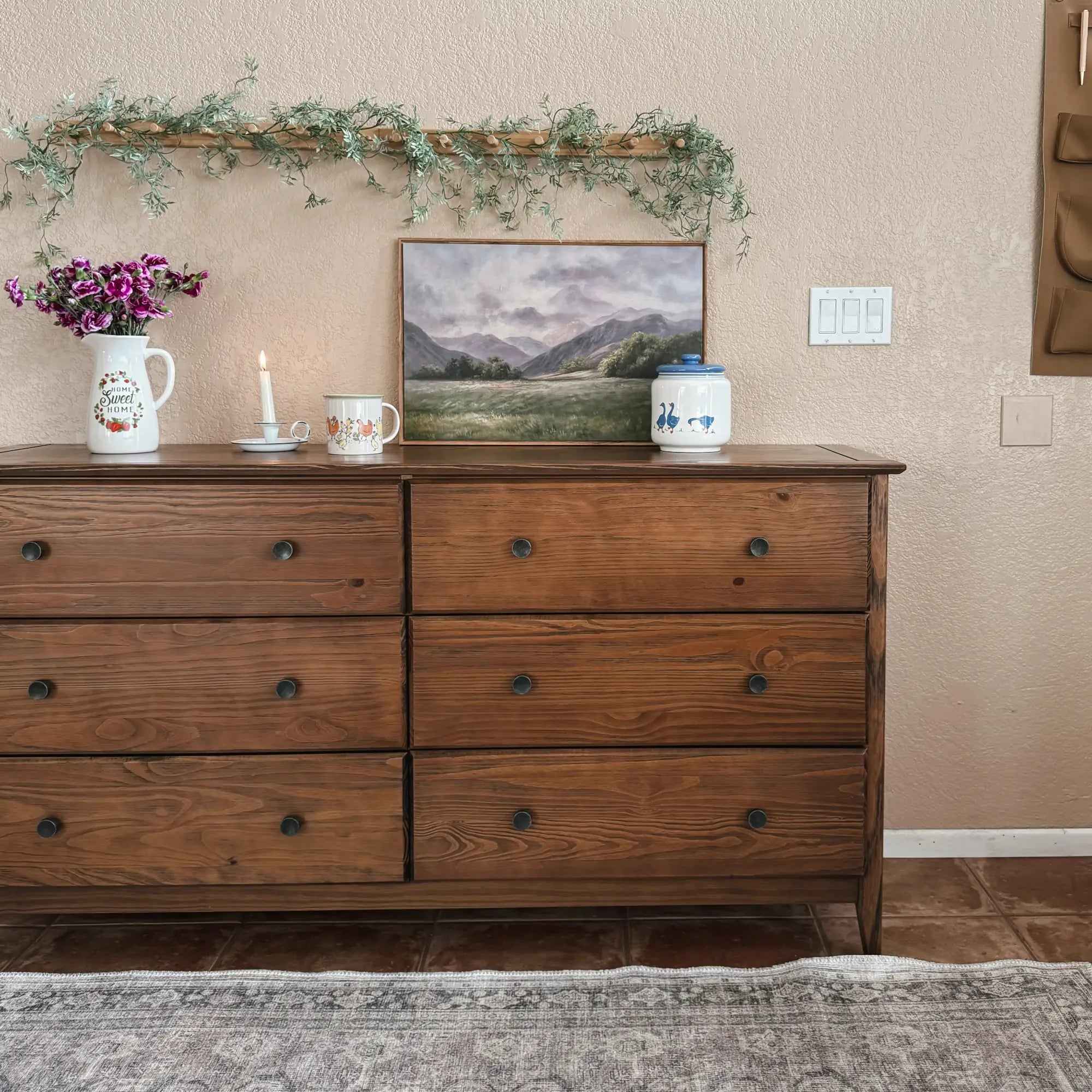 Greenport 6-Drawer Wooden Dresser for Bedroom - Stylish Storage Organizer for Clothes, Linens & Accessories | Perfect for Master Bedroom, Guest Room & Dorm Furniture