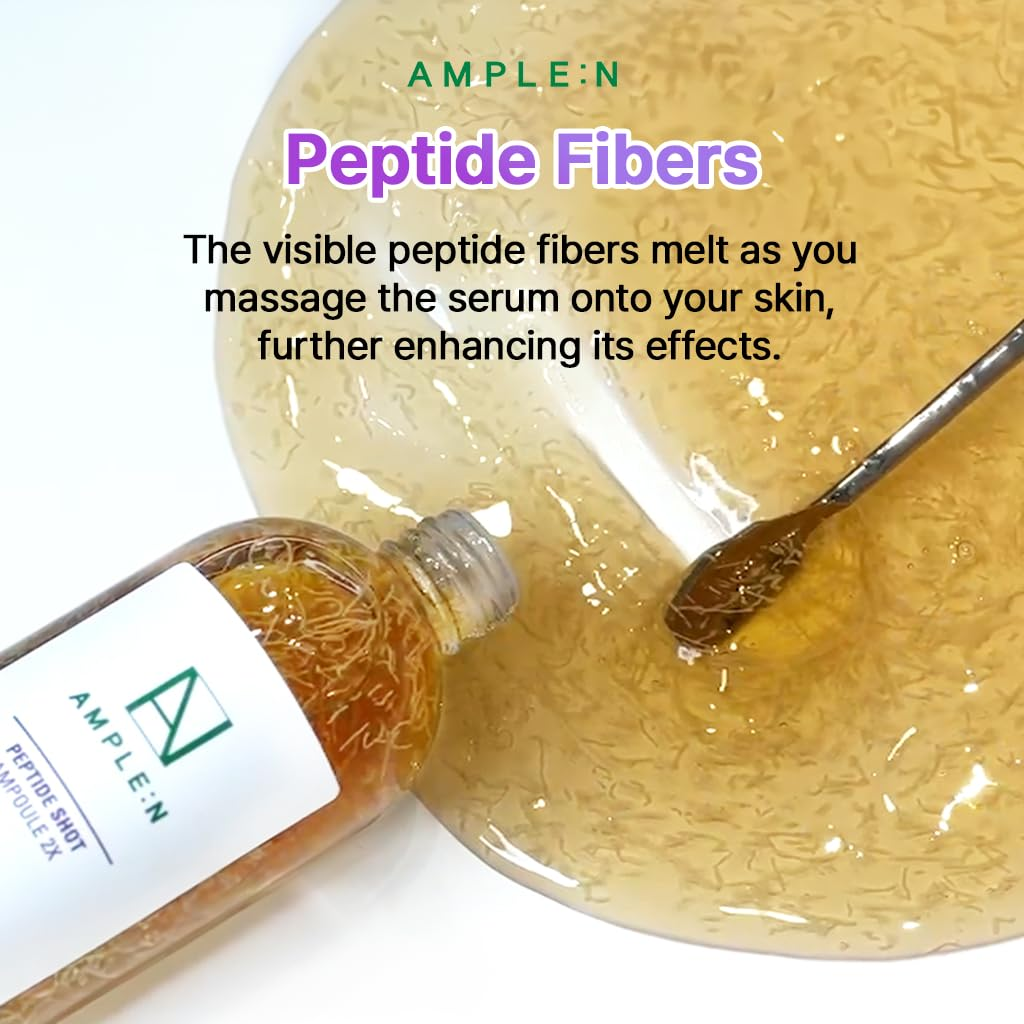 AMPLE:N Peptide Shot Ampoule 100ml | Firming & Repairing Serum for Wrinkles & Elasticity | Daily Skincare Routine & Night Treatment