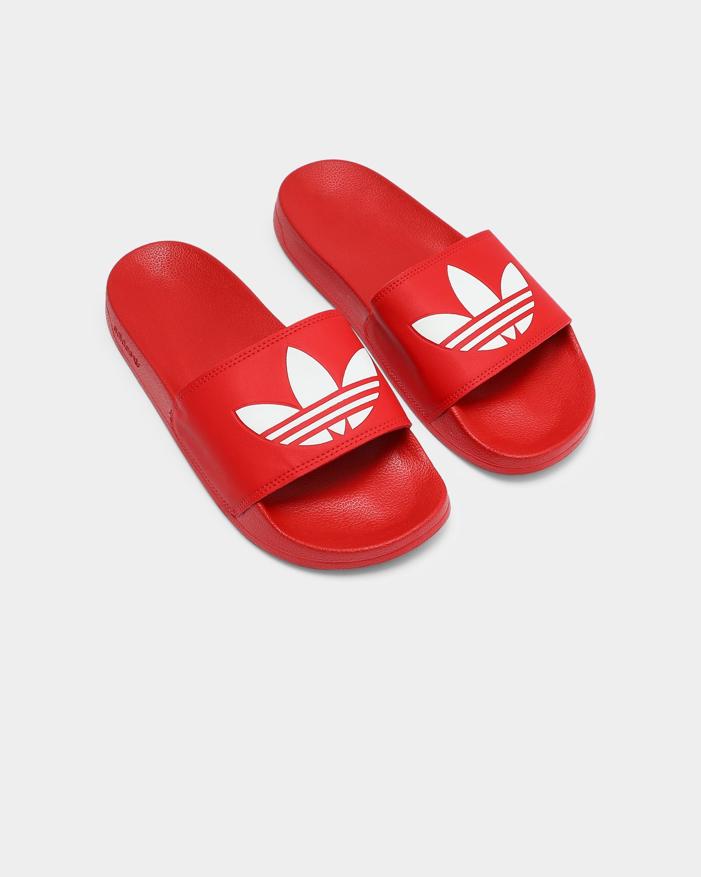 Adidas Adilette Lite Slides - Comfortable Men's & Women's Sandals in Scarlet/White - Perfect for Pool, Beach, Gym & Casual Wear