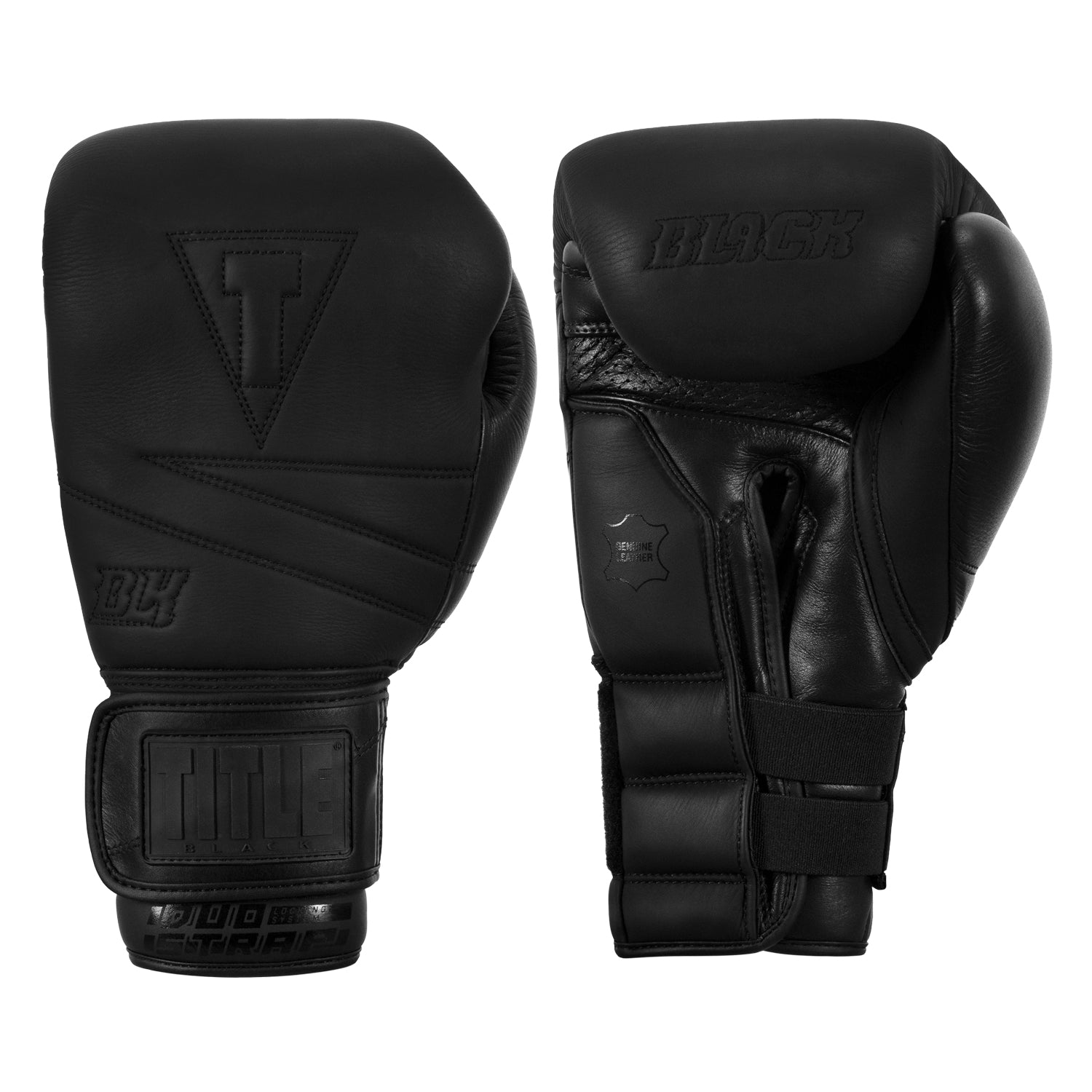 Premium Black Leather Boxing Gloves with Reinforced Padding - Ideal for Training, Sparring & Heavy Bag Workouts
