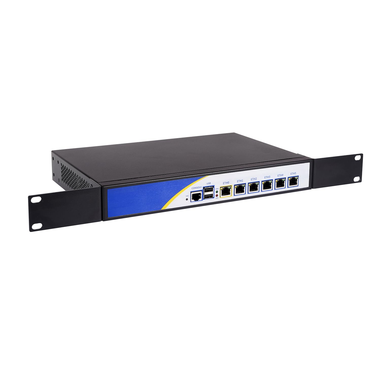 HUNSN Micro Firewall Appliance Mini PC - Intel i7 13700T, 8GB RAM, 512GB SSD, 6x 2.5Gbe Ports, AES-NI Support for Mikrotik/OPNsense/VPN Router - Ideal for Home Office Network Security & Small Business Firewall Solutions