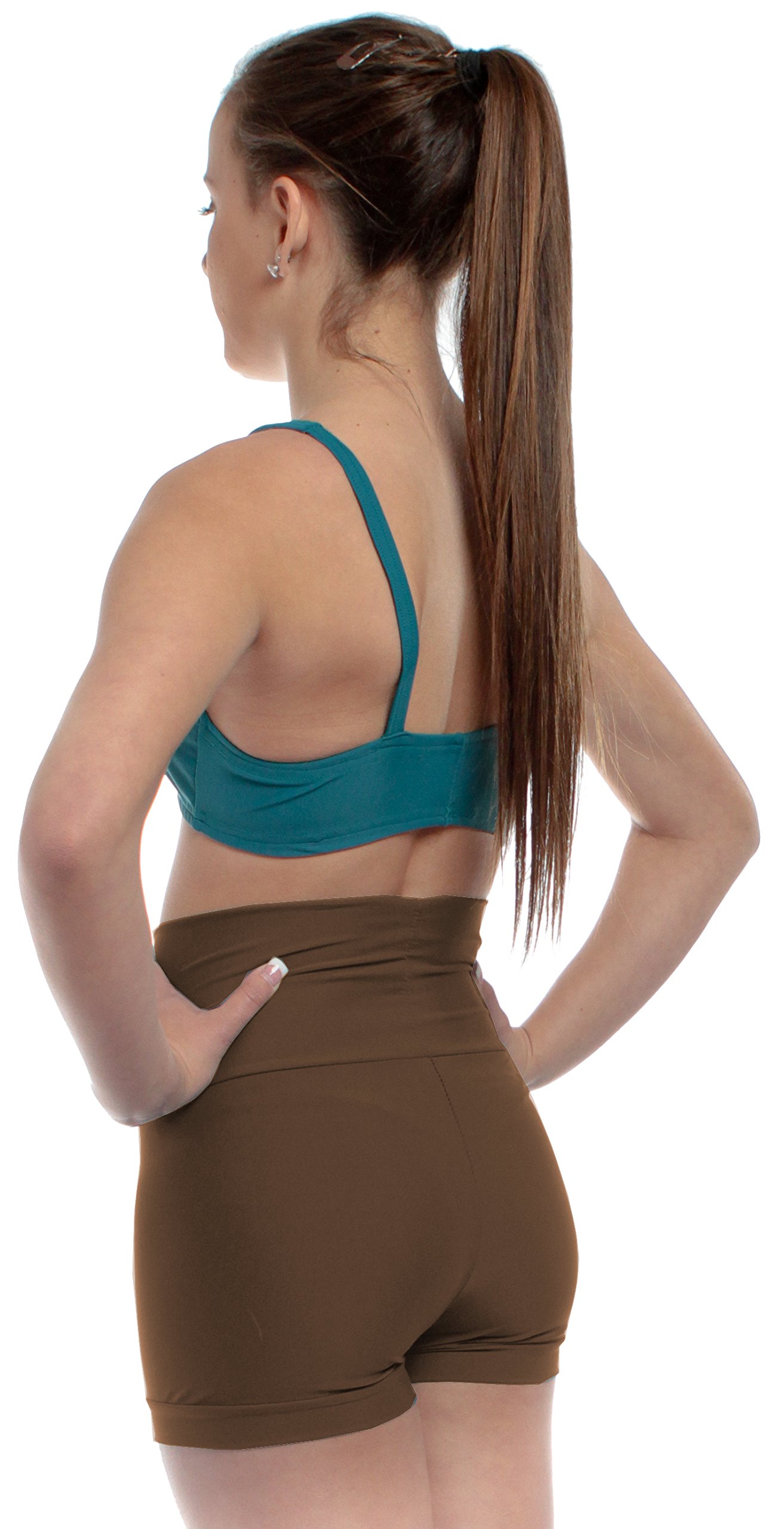 Women's High Waisted Dance Shorts - Breathable Ballet & Yoga Workout Shorts for Adults - Perfect for Dance Classes, Yoga, Gym & Performance
