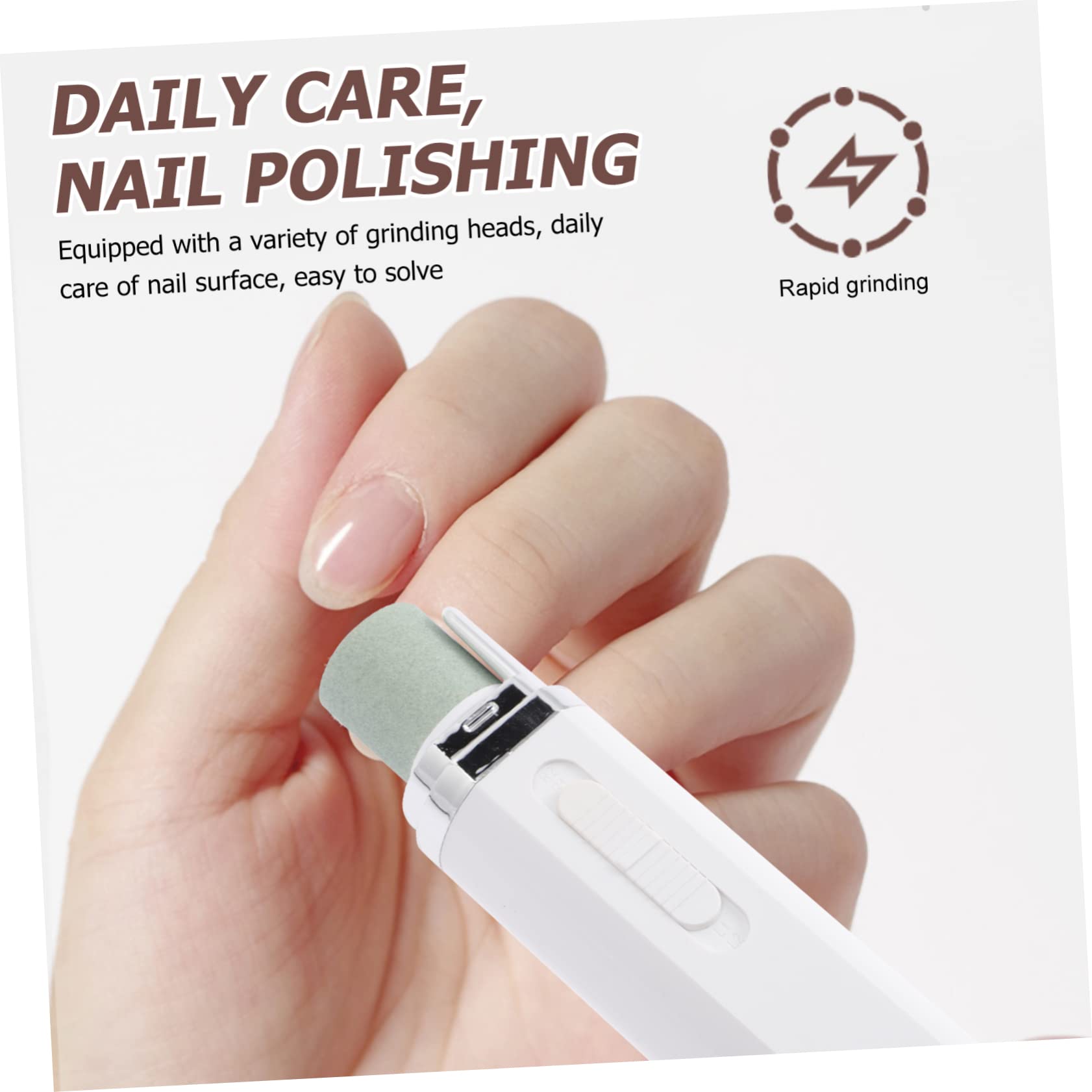Professional Electric Nail Drill Machine for Acrylic Nails - Portable Manicure Tool with White Design | Perfect for Home Salon, Nail Art & DIY Nail Care