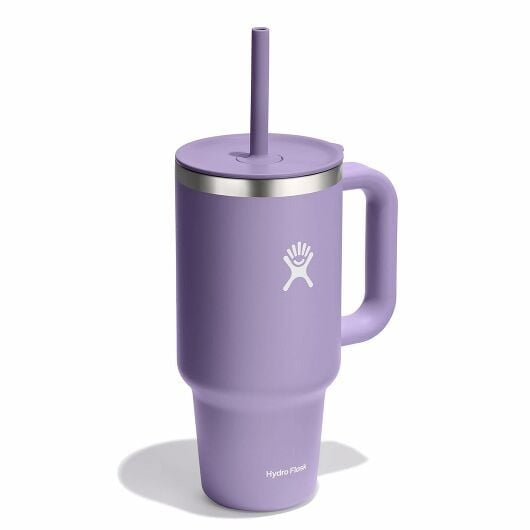 32 oz Insulated Stainless Steel Travel Tumbler with Lid & Straw - Keeps Drinks Hot/Cold for 24 Hours - Perfect for Coffee, Gym, Hiking & Commuting