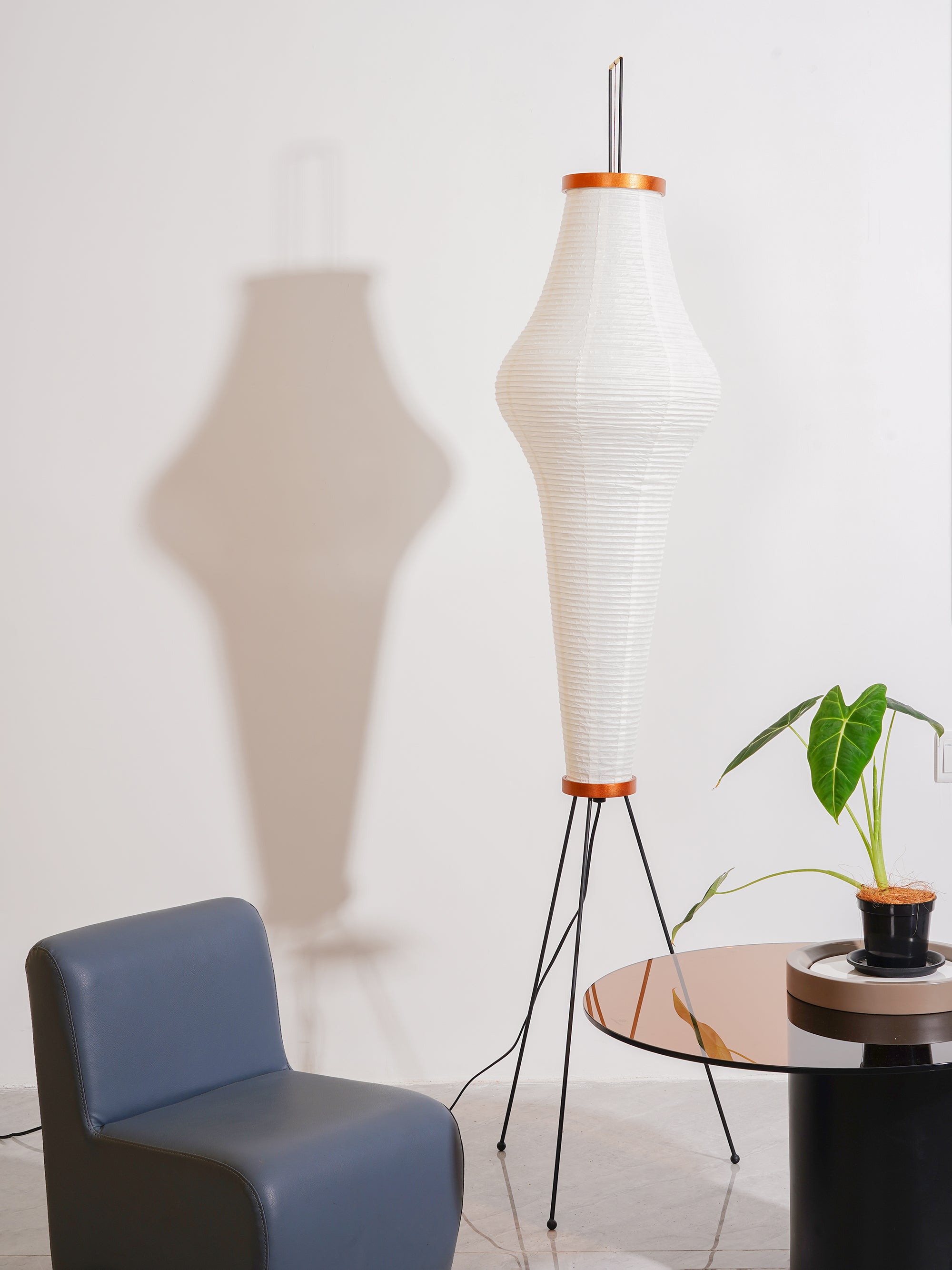 Akari Floor Lamp - Modern Japanese Paper Light for Living Room, Bedroom & Office - Soft Ambient Lighting for Relaxation & Decor