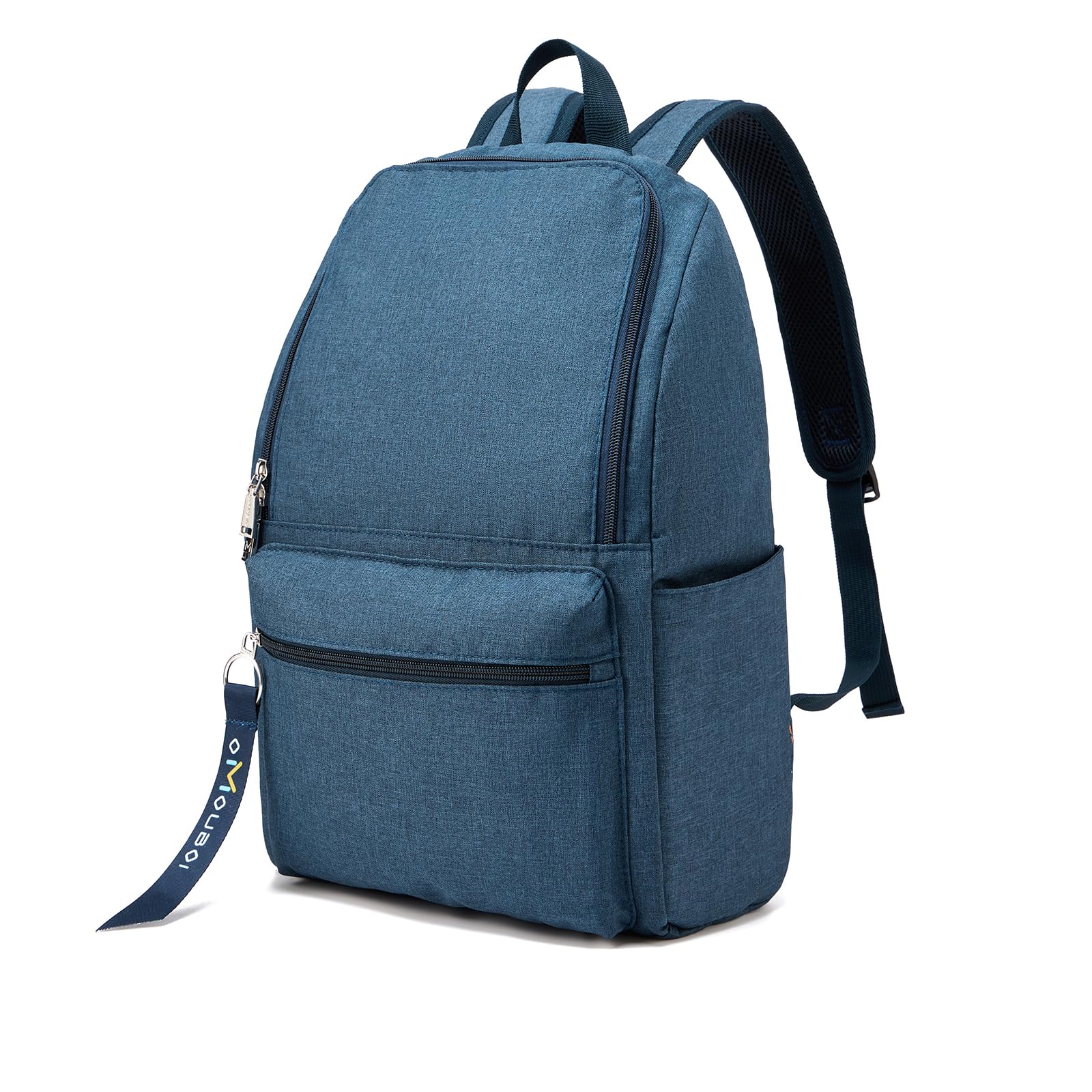 OMOUBOI Small Waterproof Backpack for Women & Men - Lightweight College Bookbag, Gym Backpack for School, Travel, Hiking | Durable & Stylish in Blue