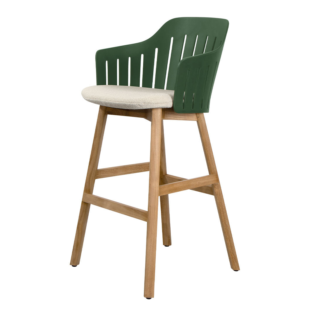 Premium Outdoor Bar Stool with Comfortable Seat Cushion & Durable Wood Base - Perfect for Patio, Deck, Backyard, and Poolside Relaxation