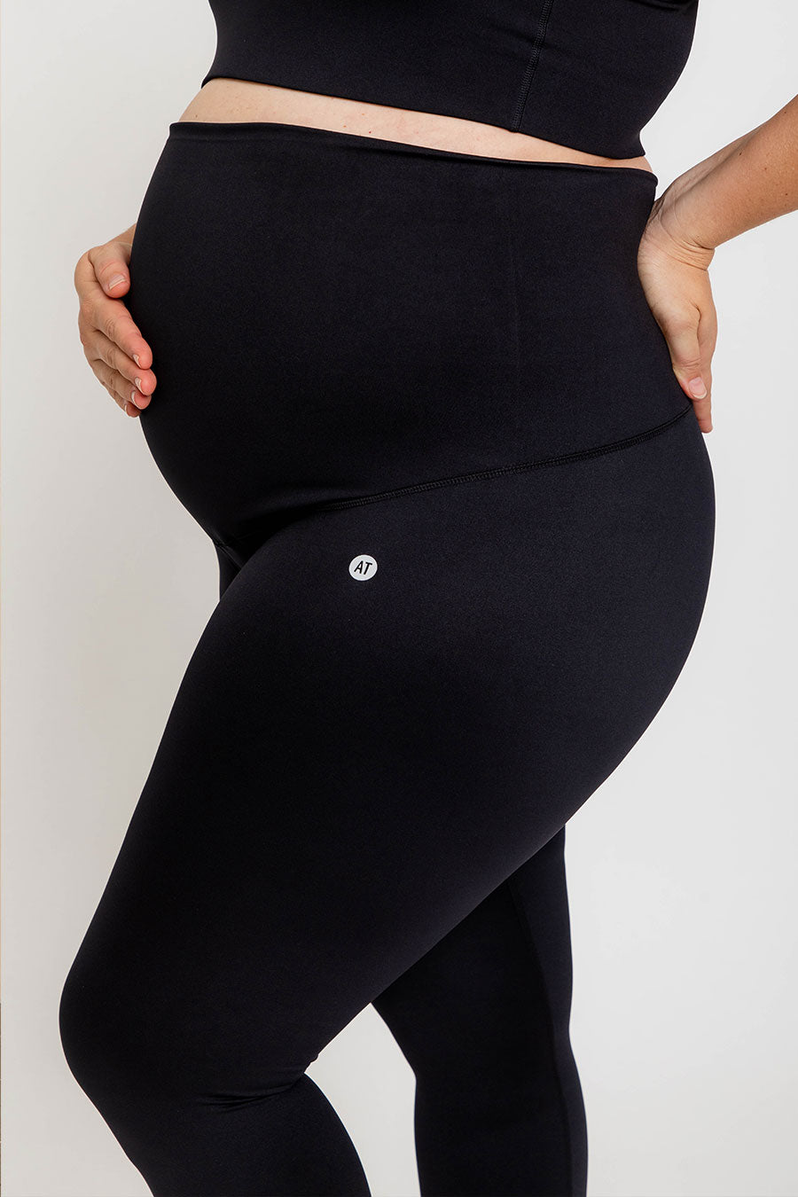 Best Maternity Support Leggings for Pregnancy - Black - Comfortable & Stretchy for Yoga, Workouts & Everyday Wear