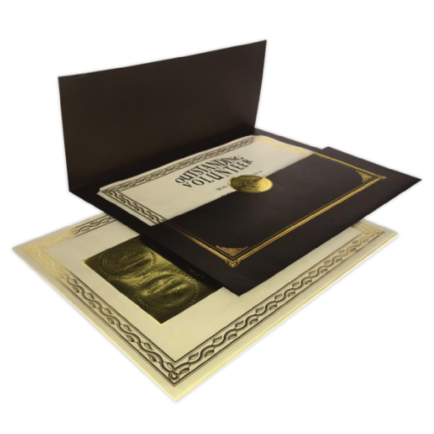 Premium Metallic Bronze Pearlized Certificate Kit - 8.5