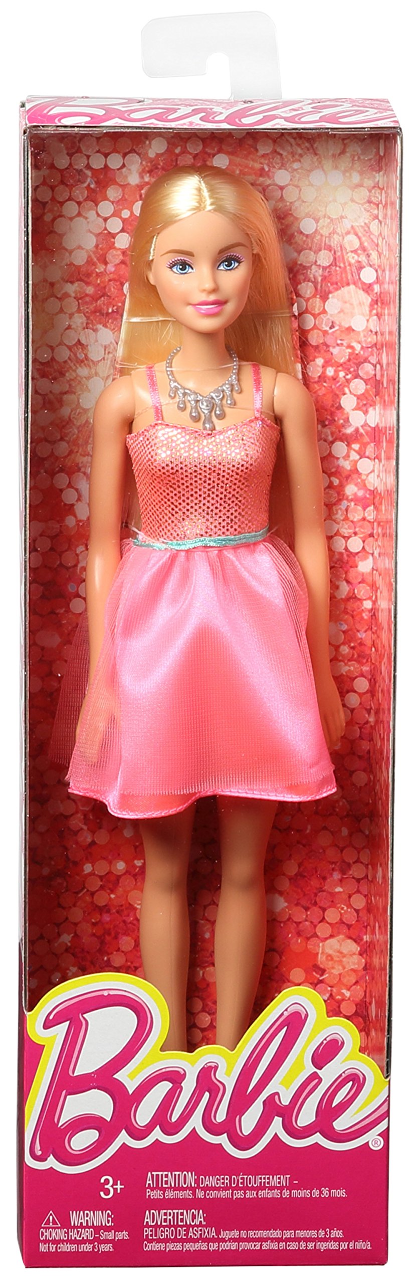 Barbie Glitz Doll in Coral Dress - Perfect for Collectors & Playtime