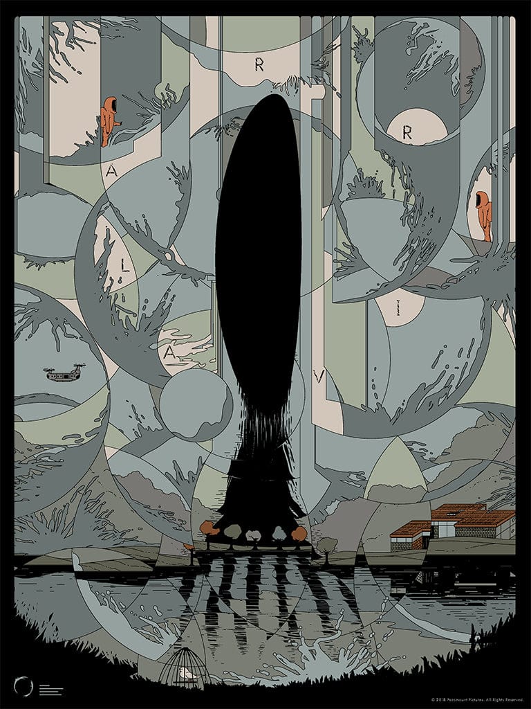 Vintage Arrival Movie Screenprinted Poster - High Quality Art Print for Home Decor, Office & Movie Room Wall Art