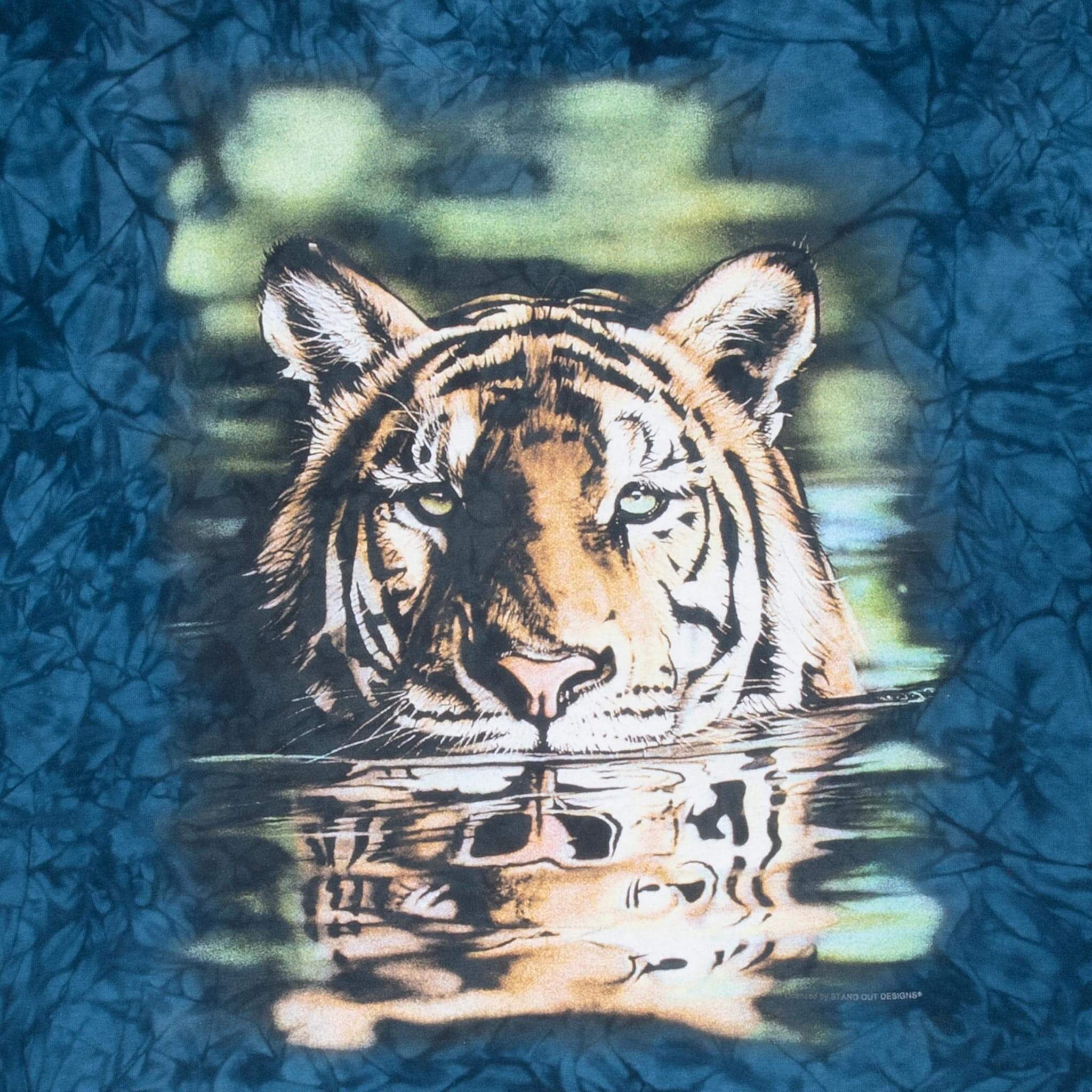 Vintage Animal Print Tiger 2000s Tie Dye T-Shirt XL - Retro Graphic Tee for Men & Women, Casual Streetwear, Festival Outfit, 90s Inspired Fashion