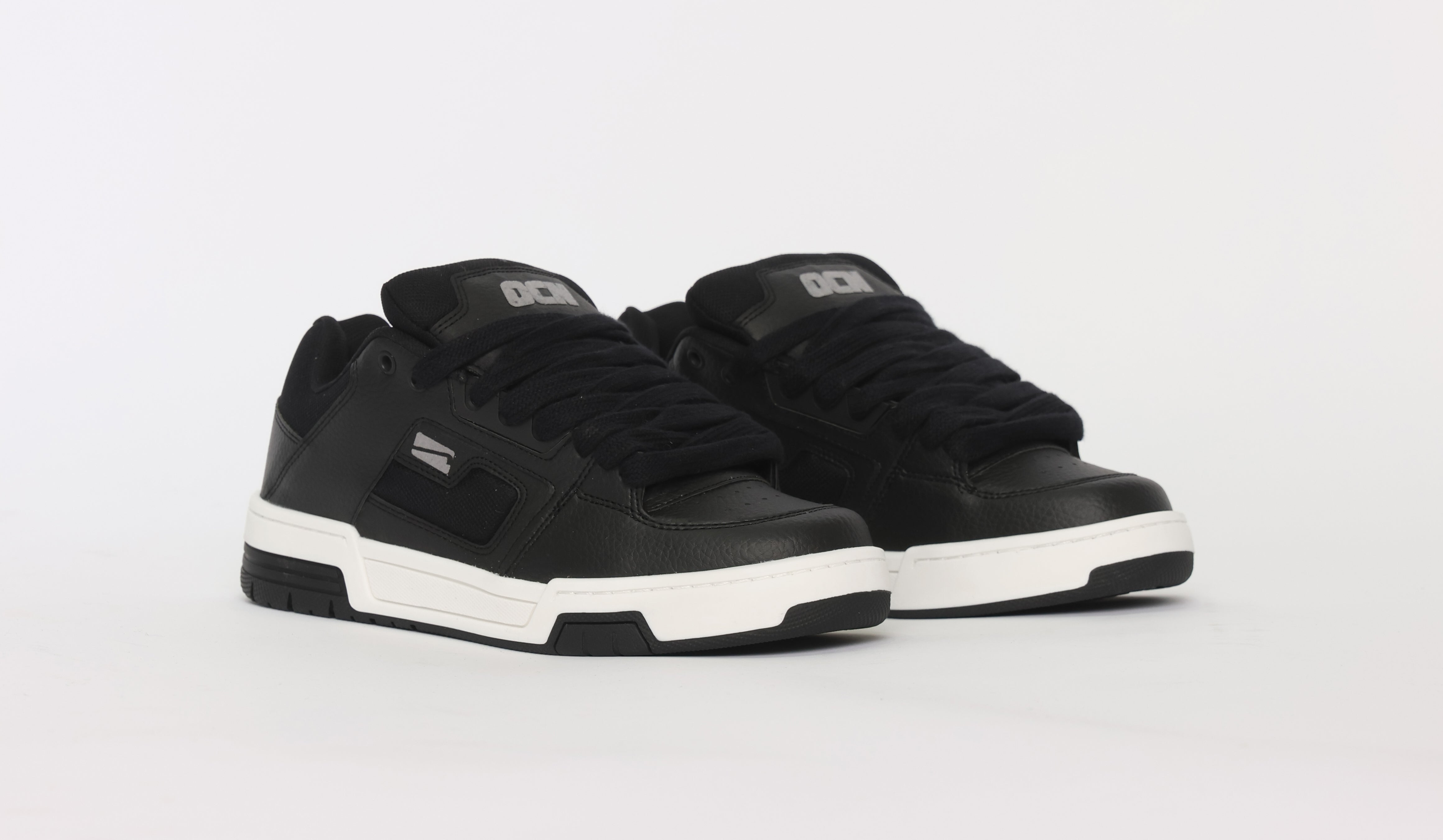 Ocn Kaos Black White Sneakers - Comfortable & Stylish Men's Running Shoes for Gym, Workout & Casual Wear