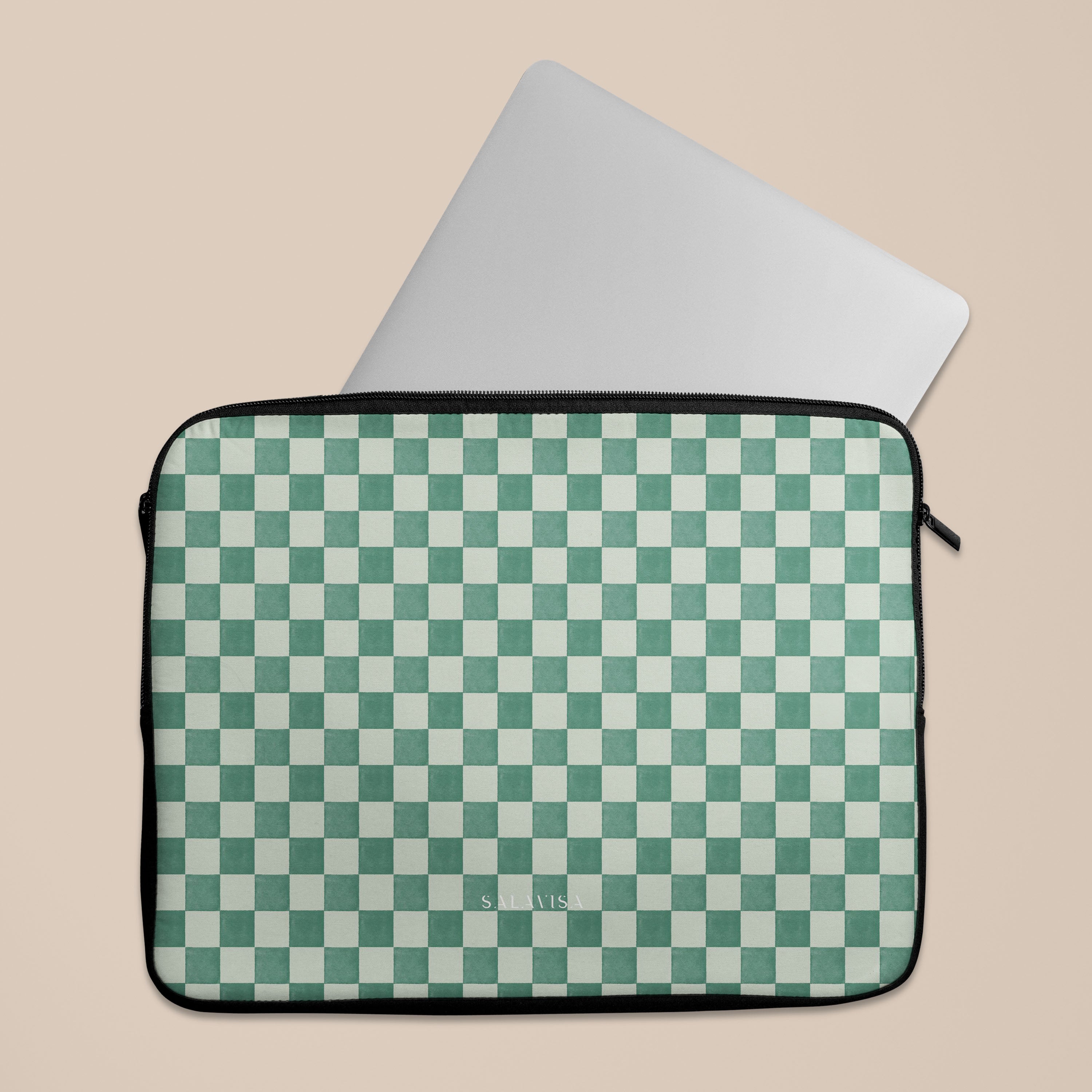 Premium Mint Green Laptop Sleeve Case - 13-15 Inch Shockproof Protective Cover for MacBook Air/Pro, Ultrabook - Perfect for Office, Travel & College Use