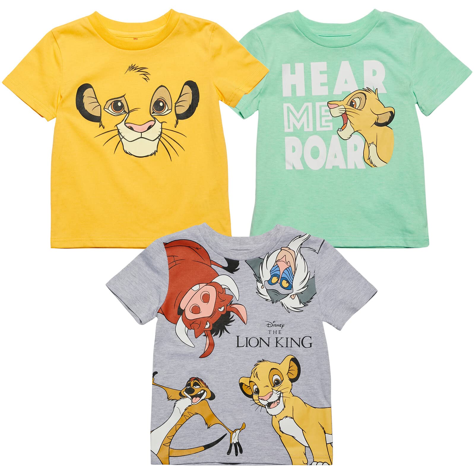 Disney 3 Pack Short Sleeve T-Shirt Set - Cars, Stitch & Nightmare Before Christmas Designs | Casual Wear for Kids & Adults | Theme Parks, Birthday Parties & Disney Vacations