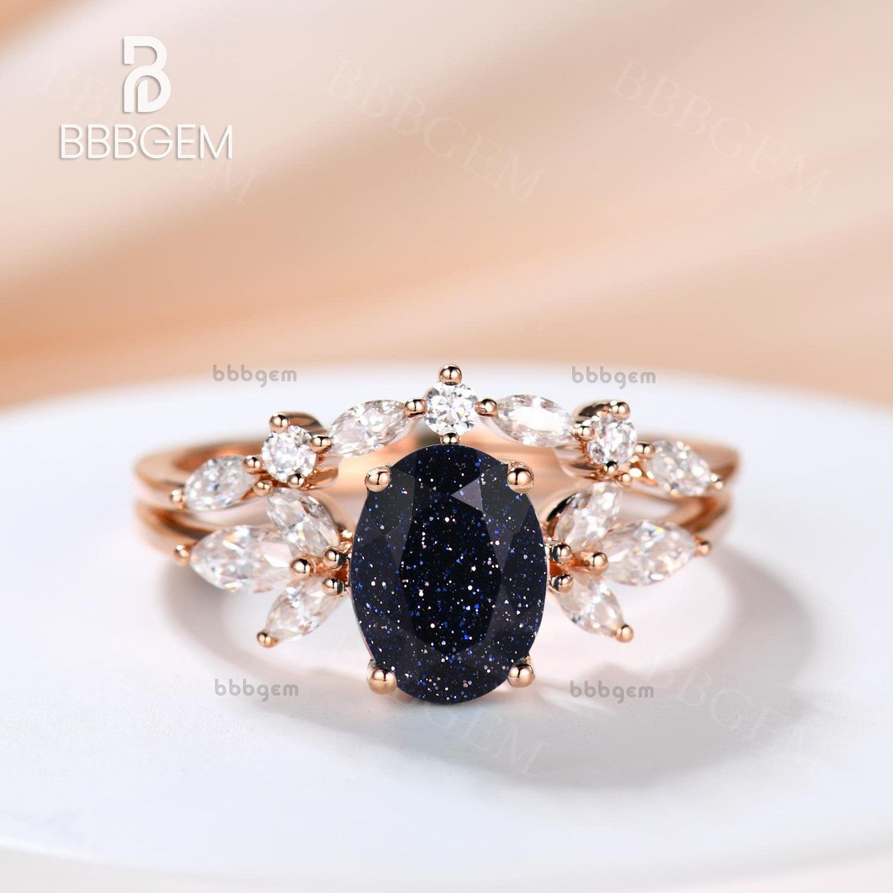 1.5 Carat Vintage Alexandrite Engagement Ring Set with Oval Cut & Matching Curved Wedding Band - Perfect for Proposals, Anniversaries & Special Occasions