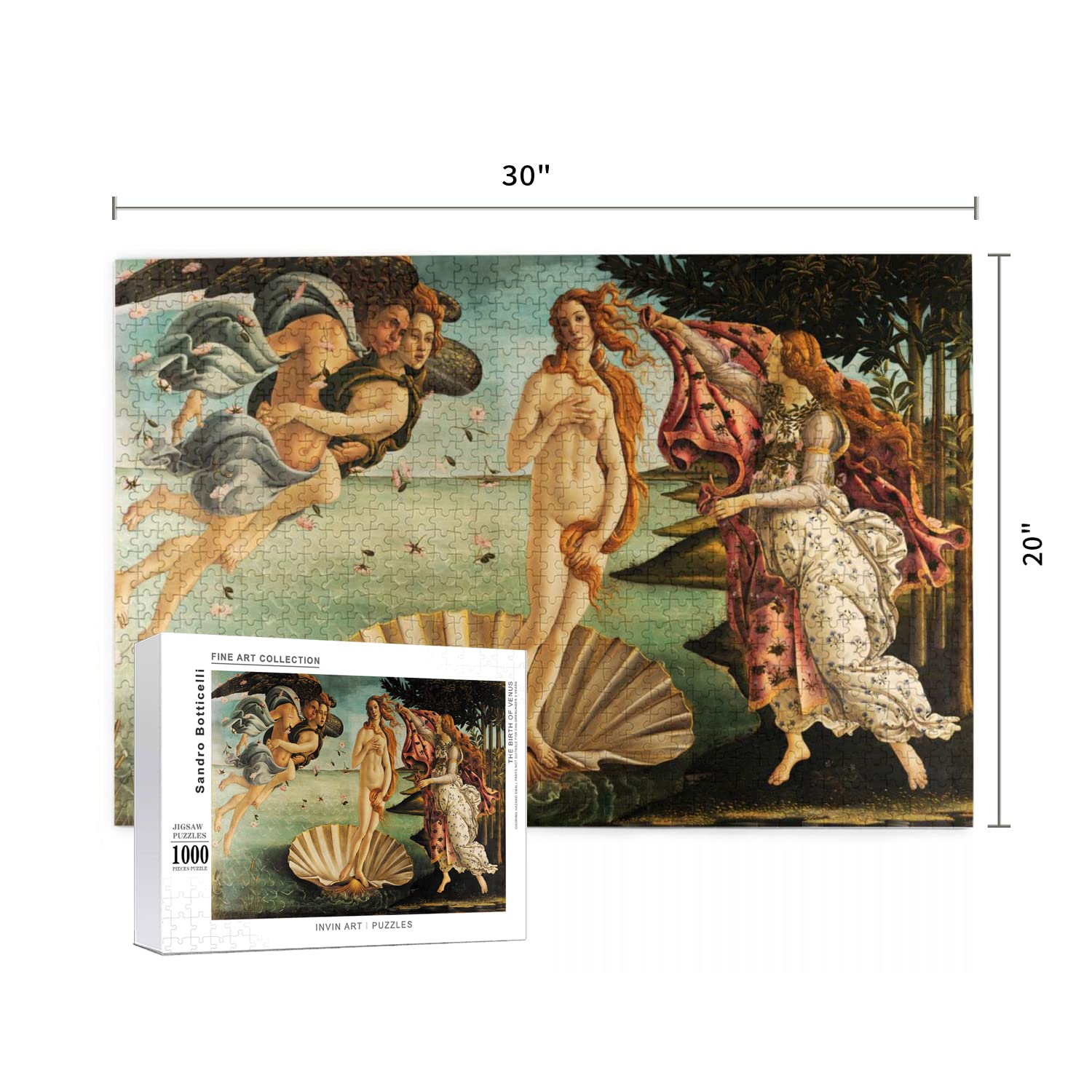 1000-Piece Jigsaw Puzzle - The Birth of Venus by Sandro Botticelli | Renaissance Art Puzzle for Adults & Families | Perfect for Relaxation, Home Decor & Game Nights