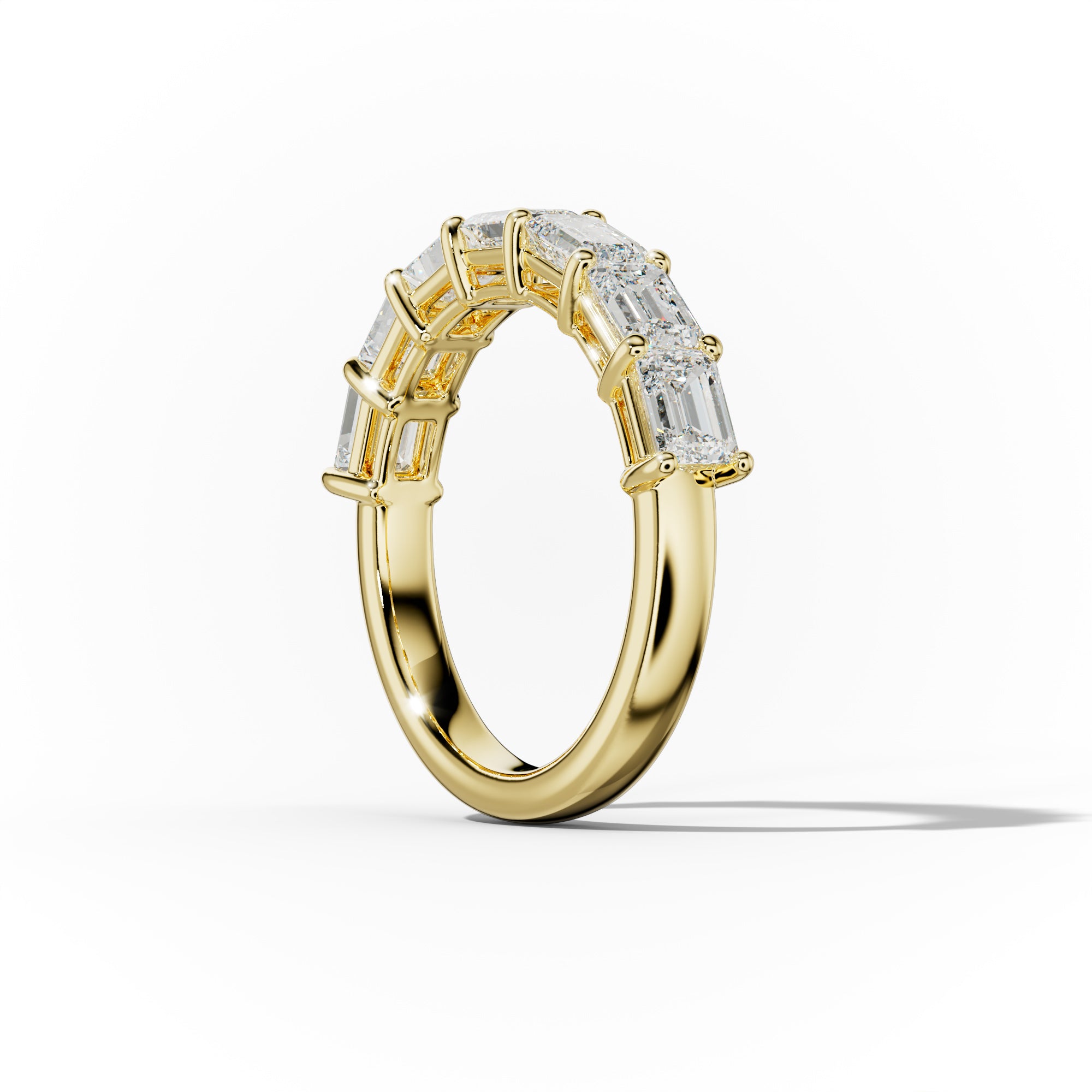 2 Carat East West Emerald Cut Diamond Anniversary Band - Elegant Wedding Ring for Women, Perfect for Anniversaries, Engagements & Special Occasions