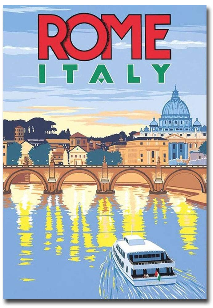 Rome Italy Travel Vintage Art Fridge Magnet 2.5
