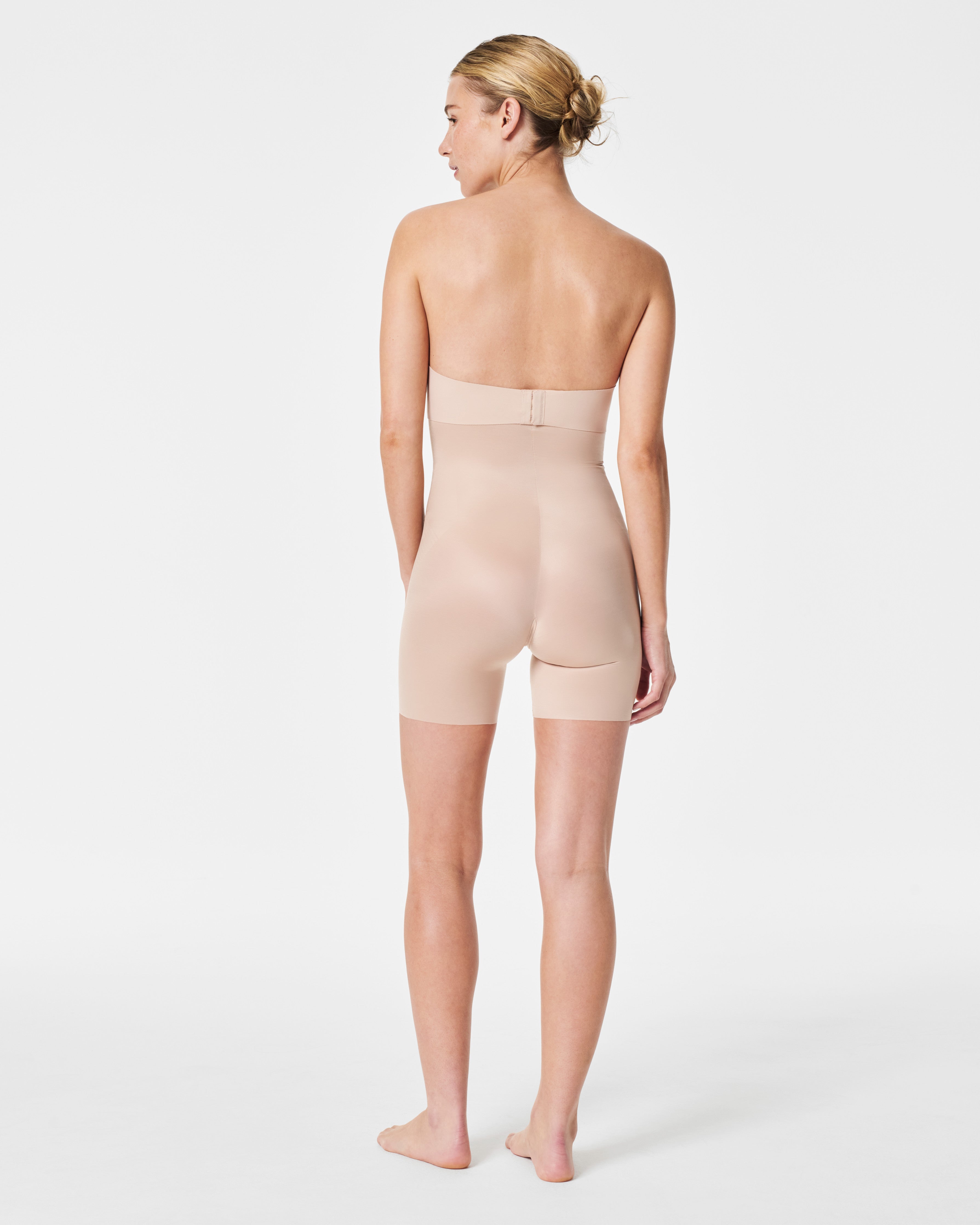 SPANX Shapewear Invisible High Waisted Mid Thigh Shorts - Slimming Body Shaper for Women | Perfect for Dresses, Work & Everyday Wear