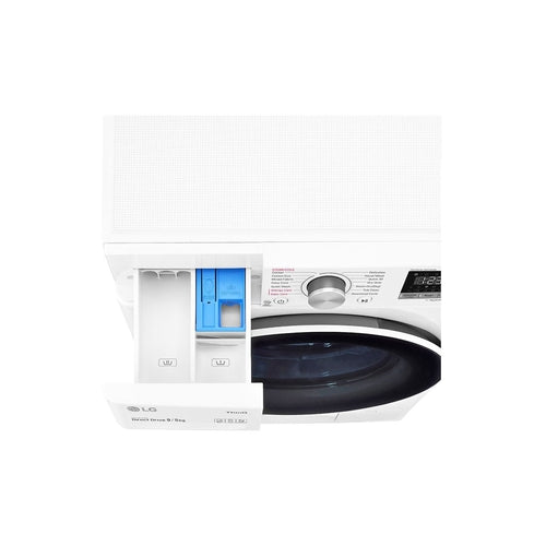 LG WVC5 1409W 9kg/5kg Washer Dryer Combo - White | Energy Efficient Front Load Laundry Machine for Apartments & Small Homes | Perfect for Compact Spaces & Eco-Friendly Washing