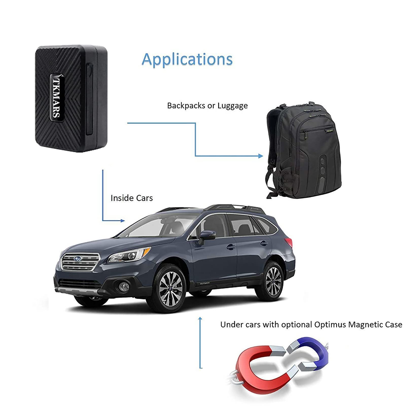 4G Mini GPS Tracker with Strong Magnet - Waterproof Real-Time Car Tracking Device for Vehicles, Luggage, Suitcases & Child Safety | Portable TK913 Locator for Cars, Bags & Personal Items