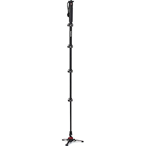 Manfrotto Xpro Section Aluminum Video Monopod - Lightweight & Adjustable for Travel, Sports & Event Photography | Professional Camera Support for DSLR & Mirrorless Cameras
