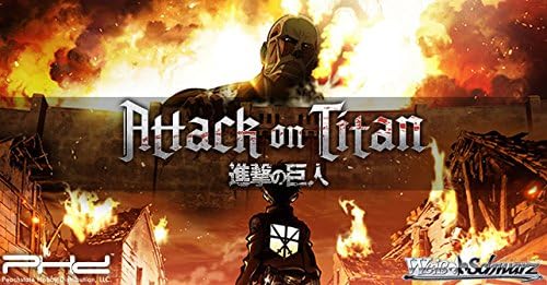 Weiss Schwarz Attack on Titan Booster Box - 48 Packs Anime Trading Card Game | Collectible Cards for Deck Building & Battles | Perfect for Fans, Tournaments & Gift Giving