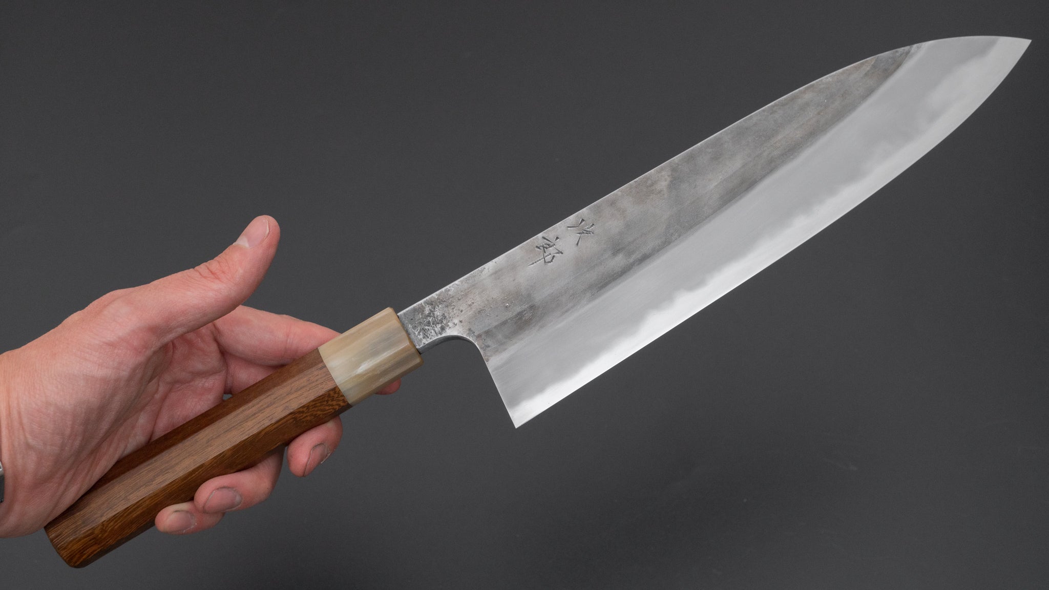 Premium Jiro Tsuchime Wa Gyuto 240mm Japanese Chef Knife with Taihei Tagayasan Handle - Perfect for Sushi, Meat Cutting & Professional Kitchen Use (#591)