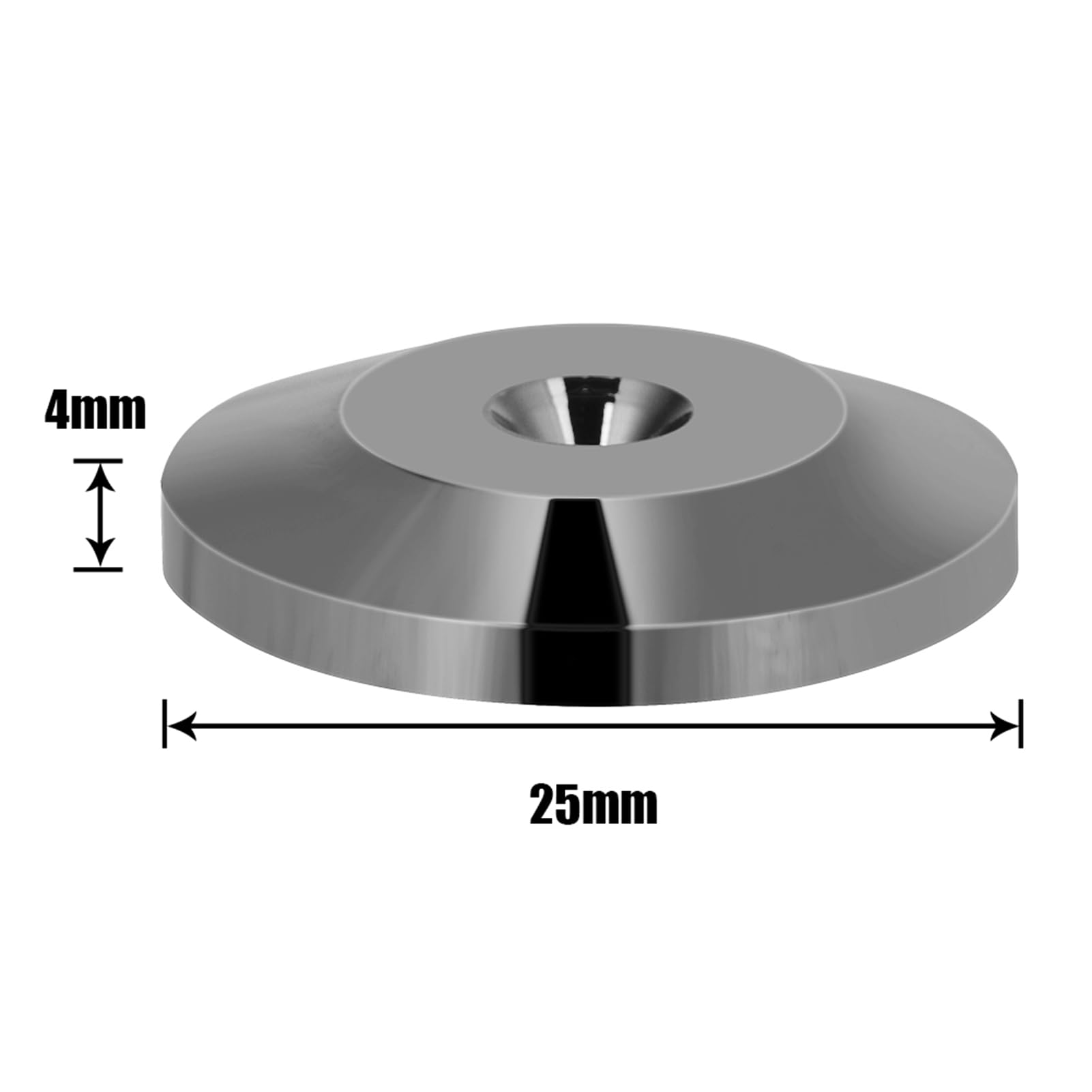 8Pcs Universal Copper Speaker Spikes & Isolation Pads - 25x4mm Shock Absorbing Feet for Speakers, CD/DVD Players & Audio Equipment - Enhance Sound Quality & Protect Floors