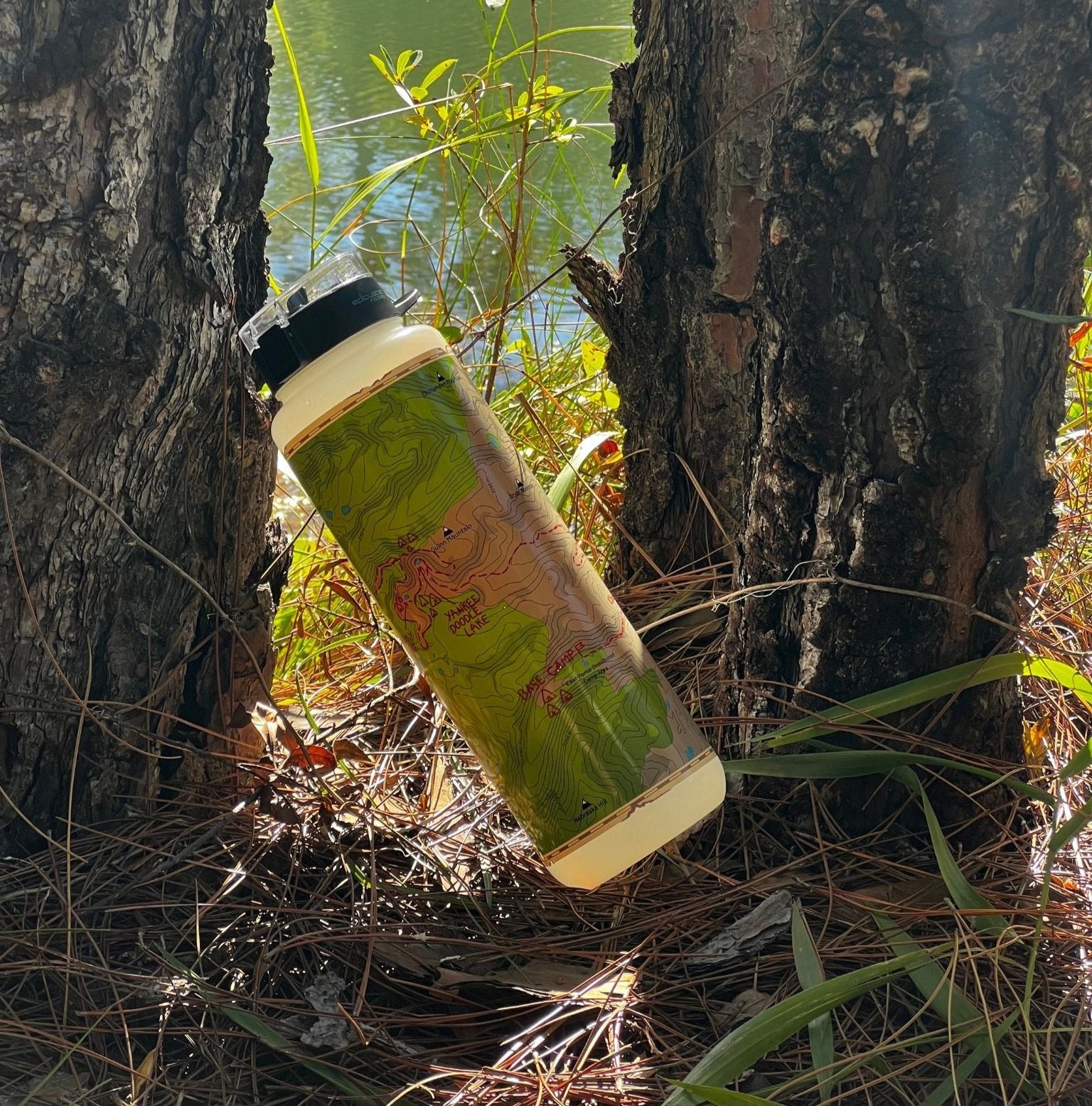 Nalgene OG Leave No Trace 48oz Wide Mouth Water Bottle - BPA Free, Durable & Leak Proof for Hiking, Camping, Travel & Outdoor Adventures