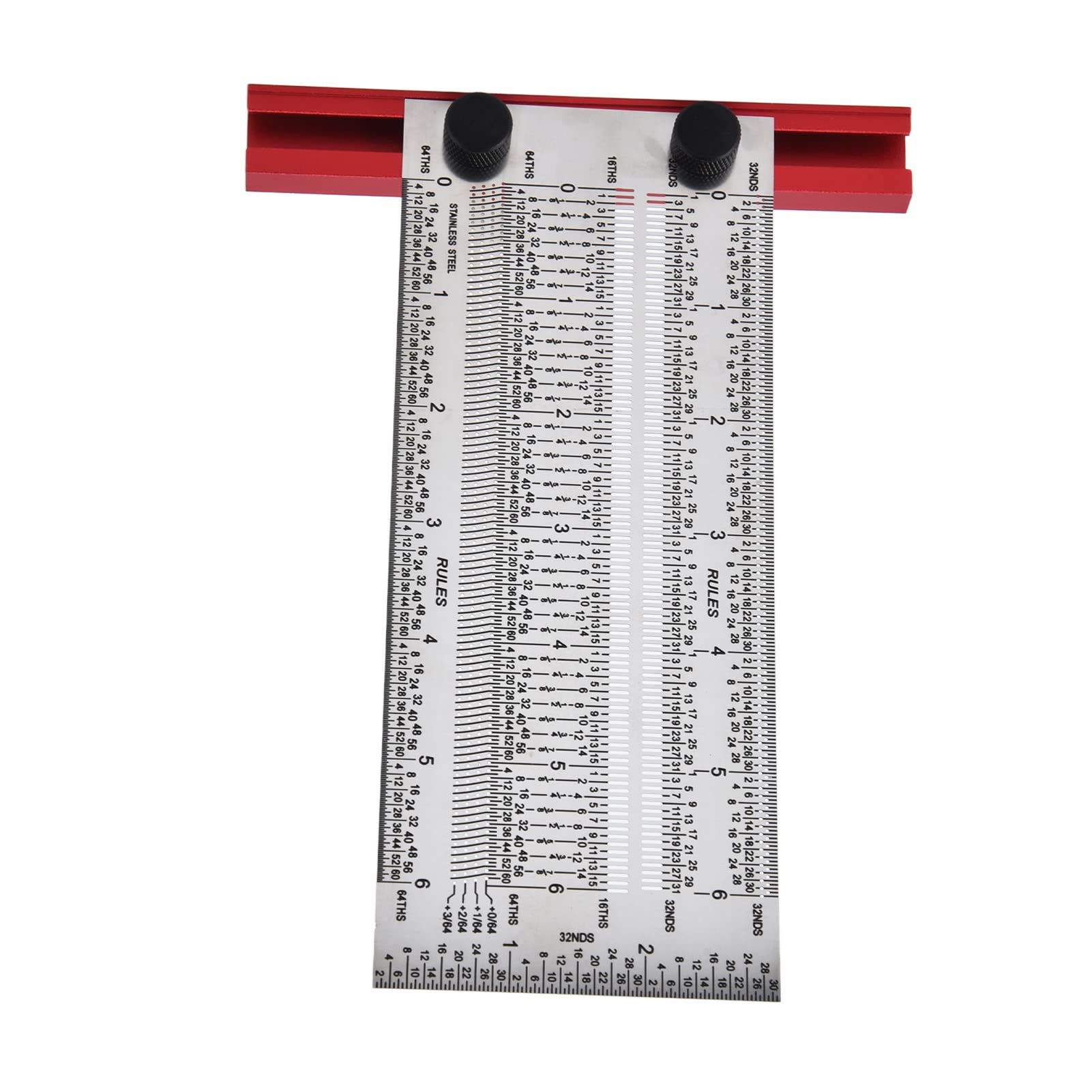 Stainless Steel T-Rule 6 Inch - Precision Woodworking Scribing Ruler, Measuring Tool & Positioning Gauge for Carpentry, Metalworking, DIY Projects | Perfect for Marking, Layouts and Accurate Measurements