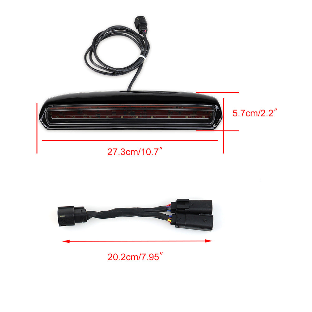 High Mount LED Turn Signal, Running & Brake Light Kit for 2014-2021 Harley Davidson Touring Models - Eagle Lights - Enhanced Visibility & Safety for Night Riding & Highway Cruising