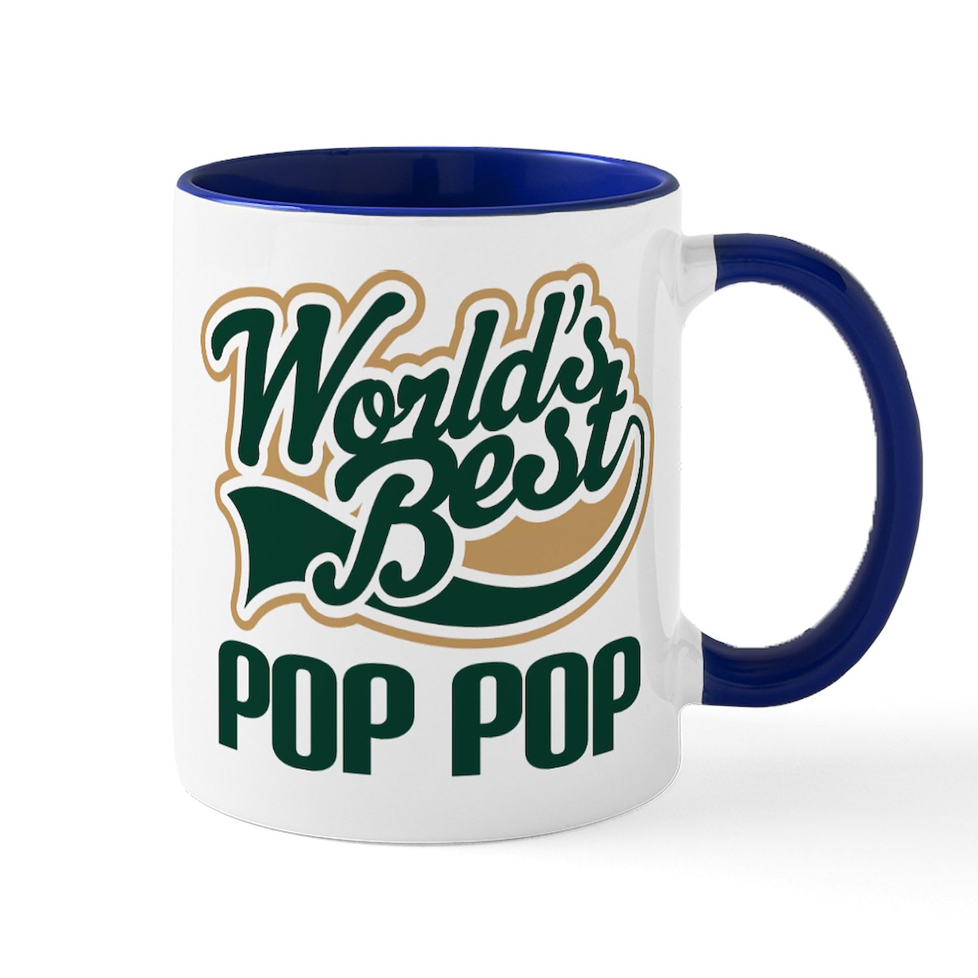 World's Best 11 oz (325 ml) Ceramic Coffee Mug - Perfect for Home, Office & Gifts | CafePress Pop Pop Mug